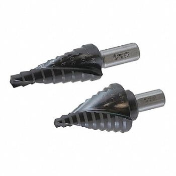 WALTER SURFACE TECHNOLOGIES Step Drill Bit Set 1/8 -11/8 3pcs, 252Y08