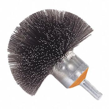 WALTER SURFACE TECHNOLOGIES Mtd Spherical Brush Crimped 2 x2, 252Y88