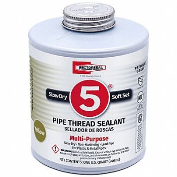 RECTORSEAL Pipe Thread Sealant 31.9881 fl oz Yellow, 4YRW2