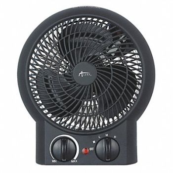 ALERA Heater Fan 8-1/4 x4-3/8 x9-3/8 Black, 253M49