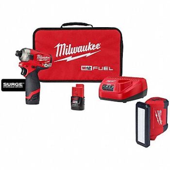 MILWAUKEE M12 FUEL Driver Kit M12 Flood Light, 387WK8