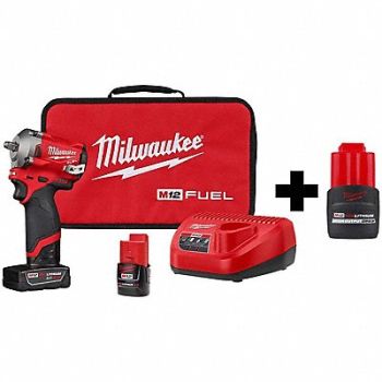 MILWAUKEE M12 FUEL 3/8 SIW M12 CP2.5 Battery, 388TL6