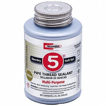 RECTORSEAL Pipe Thread Sealant 4.8038 fl oz Yellow, 4YRV8