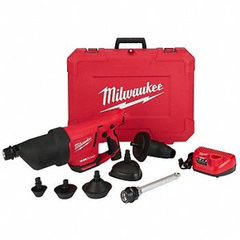 MILWAUKEE Drain Gun Kit 2 Ah 12V 500 RPM 1 Battery, 422W16