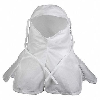 KIMTECH Cleanroom Hood Nonstrl WH PK100, 803Z61