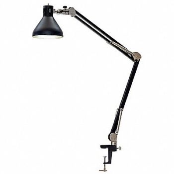 O.C. WHITE Task Light Spring Arm 8.5 W Black, 801CL7