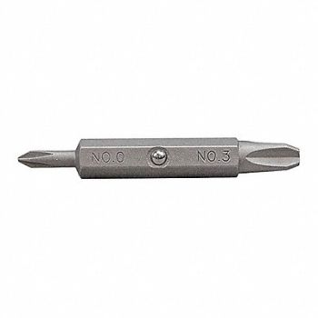 KLEIN TOOLS Replacement Bit Phillips #0 #3, 259F33
