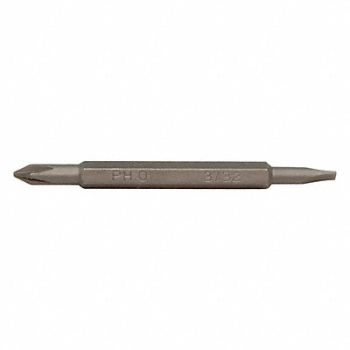 KLEIN TOOLS Bits 4In1 Electronics PH 0 SLTD3/32 PK2, 259F47