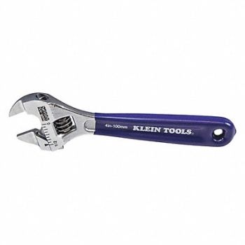 KLEIN TOOLS Wrench Slim-Jaw Adjustable 4, 259G24