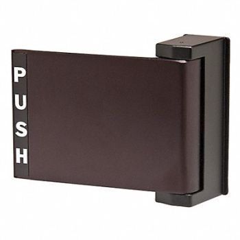 KABA ILCO Deadlatch Push/Pull Paddle Bronze, 25AK46
