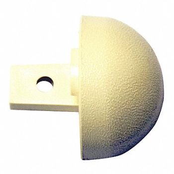 PAWLING CORP End Cap Interior 1-1/8 In Vinyl Ivory, 25AV53
