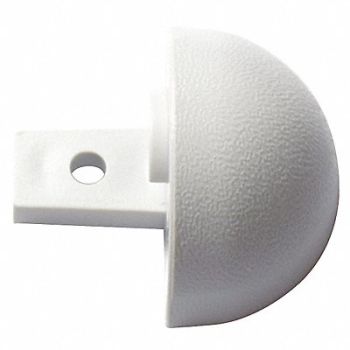PAWLING CORP End Cap Interior 1-1/8 In Vinyl Gray, 25AV54