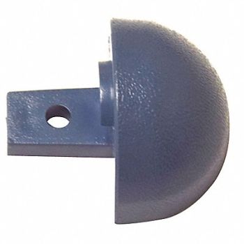 PAWLING CORP End Cap Interior 1-1/8 In Vinyl Blue, 25AV55