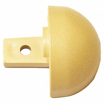PAWLING CORP End Cap Interior 1-1/8 In Vinyl Tan, 25AV56