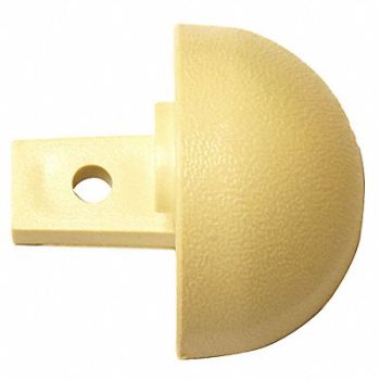 PAWLING CORP End Cap Interior 1-1/8 In Champagne, 25AV58