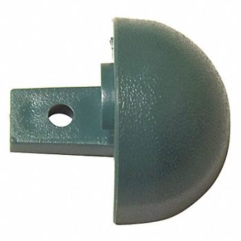 PAWLING CORP End Cap Interior 1-1/8 In Vinyl Teal, 25AV60