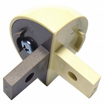 PAWLING CORP Outside Corner 1-1/8 In Vinyl Champagne, 25AV66