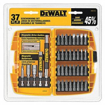 DEWALT Screwdriver Bit Set 37 Pieces 1/4 Shank, 25CC48