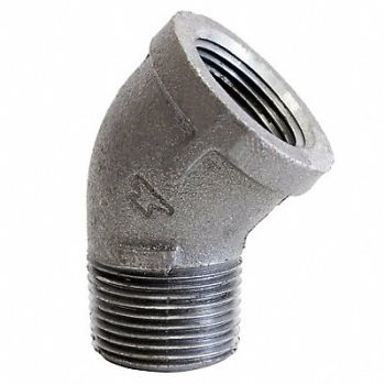 ANVIL 45 Street Elbow Malleable Iron 2 in, 4WGZ4