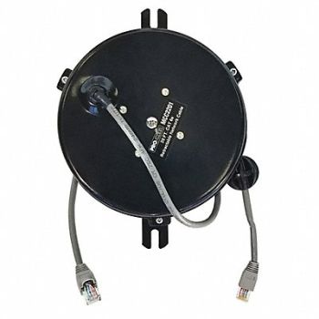 LIND EQUIPMENT Cord Reel 20 ft CAT6 Gray 30VDC, 25D131