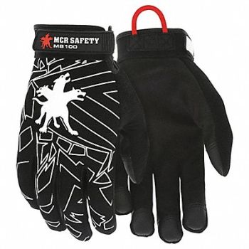 MCR SAFETY Mechanics Glove XXL Black/Black Pr, 25D613