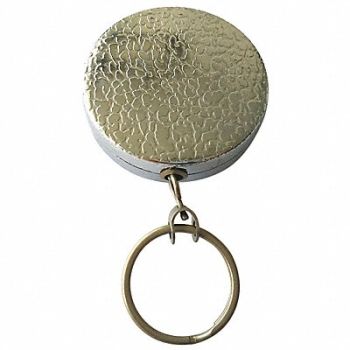 GRAINGER APPROVED Key Reel Stainless Steel Chain, 25DU51