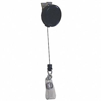 GRAINGER APPROVED ID Card Retractor Swivel Clip, 25DU56