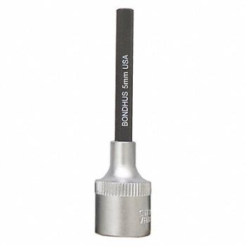 BONDHUS Prohold Hex Bit 2In 5.0Mm, 25EX28