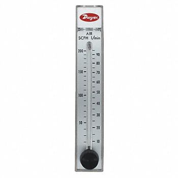 DWYER Flowmeter Range 1-10 Scfh Air With Stai, 25F385