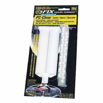PC PRODUCTS EpoxyAdhesive DualCartridge 1 1MixRatio, 25F530