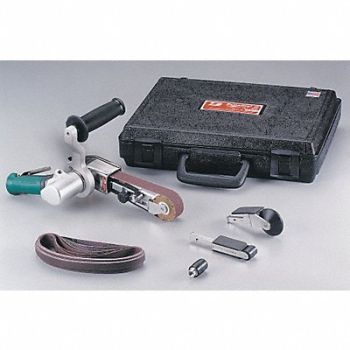 DYNABRADE Air Belt Sander 0.7 HP 1/4 to 1 In x 18, 25H822