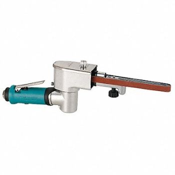 DYNABRADE Air Belt Sander Light 0.4 HP 1/2 x 18 In, 25H830
