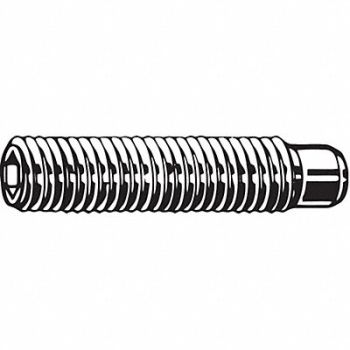 GRAINGER APPROVED ScktStScrw CupPt 1/4 -20 7/8 L PK100, 25J630