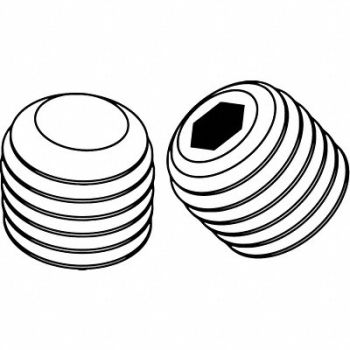 GRAINGER APPROVED ScktStScrw FlatPt 1/4 -28 1/4 L PK50, 25J688