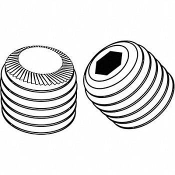 GRAINGER APPROVED ScktStScrw KnrldCupPt #10-32 3/4 L PK100, 25J712