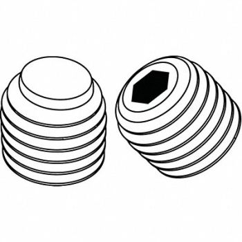GRAINGER APPROVED ScktStScrw 1/2DogPt 1/4 -28 3/8 L PK100, 25J744