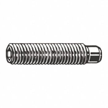GRAINGER APPROVED ScktStScrw Oval Pt Type 1/2 -13 1 L PK25, 25J791