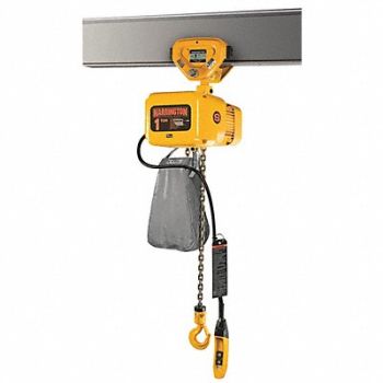 HARRINGTON Elec. Chain Hoist w/Trolley 2000 lb., 25K645