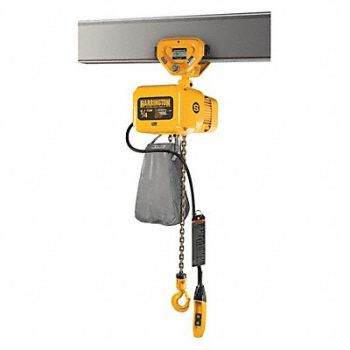 HARRINGTON Elec. Chain Hoist w/Trolley 500 lb 20 ft, 25K612