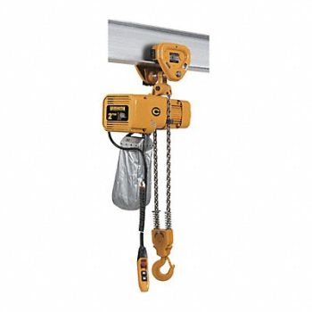 HARRINGTON Elec. Chain Hoist w/Trolley 4000 lb., 25K672
