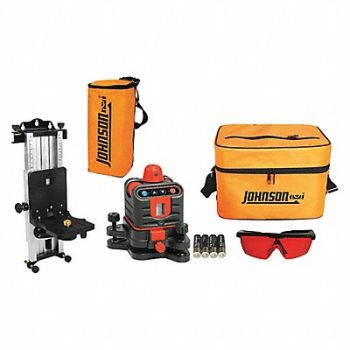 JOHNSON Rotary Laser Level Int/Ext Red 800 ft., 25K787