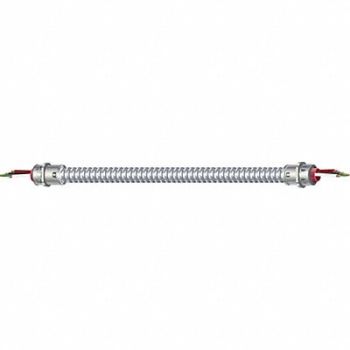 SOUTHWIRE Metal Whip 18 AWG 3 Cond 1/2 Lock Nut, 25K870