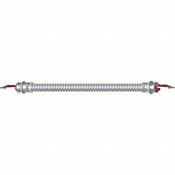 SOUTHWIRE Metal Whip 14 AWG 3 Cond 1/2 Snap In, 25K876