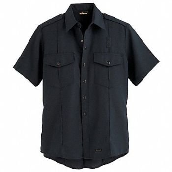 WORKRITE FR Short Sleeve Shirt Dark Navy 50 in., 25KG76