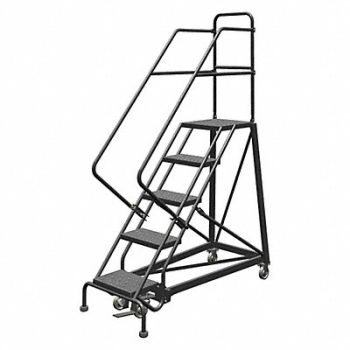 TRI-ARC Rolling Ladder 5 Step Steel Perforated, 25NV36
