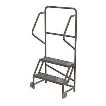 TRI-ARC Tilt and Roll Ladder 2 Step Perforated, 25NW99