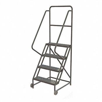 TRI-ARC Tilt and Roll Ladder 4 Step Perforated, 25NX08