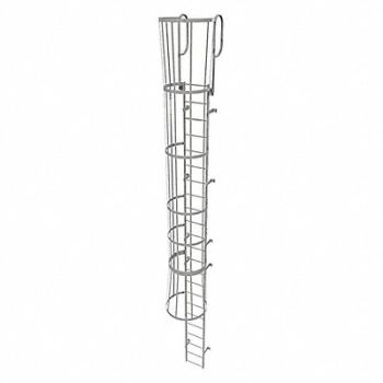 TRI-ARC Fixed Ladder w/ Safety Cage Steel 22 ft., 25NZ11