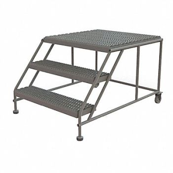 TRI-ARC Mobile Work Platform 3 Step Steel 30, 25NZ77