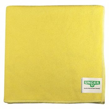 UNGER Microfiber Cloth 15 x 16 1/EA, 25PA08